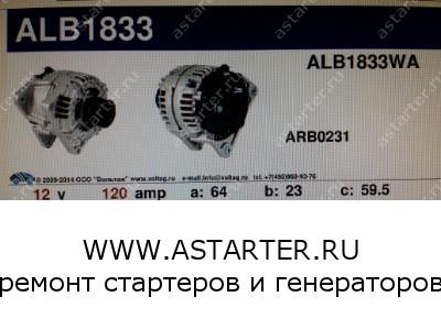 Генератор Alfa Romeo ALB1833  